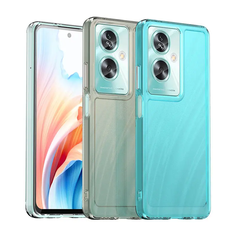 Oppo A79 5G CPH2553 CPH2557 Case Air Cushion Shockproof Clear Silicone TPU Back Cover Soft Phone Case for Oppo A79 OppoA79 5G