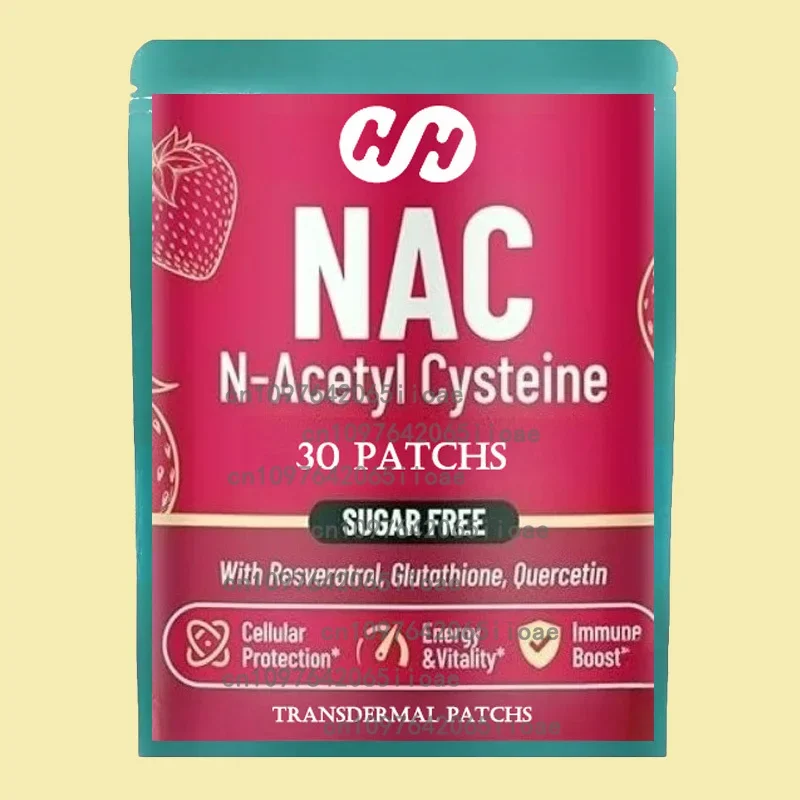 Vendita calda 30 cerotti NAC L-glutatione Supplemento Estratto di cardo mariano e vitamina C per supportare la funzione immunitaria
