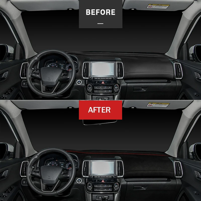 

Alcantara Car Dashboard Cover for Hyundai IX35 2018-2019 Year Mat Shade Cushion Pad Carpets