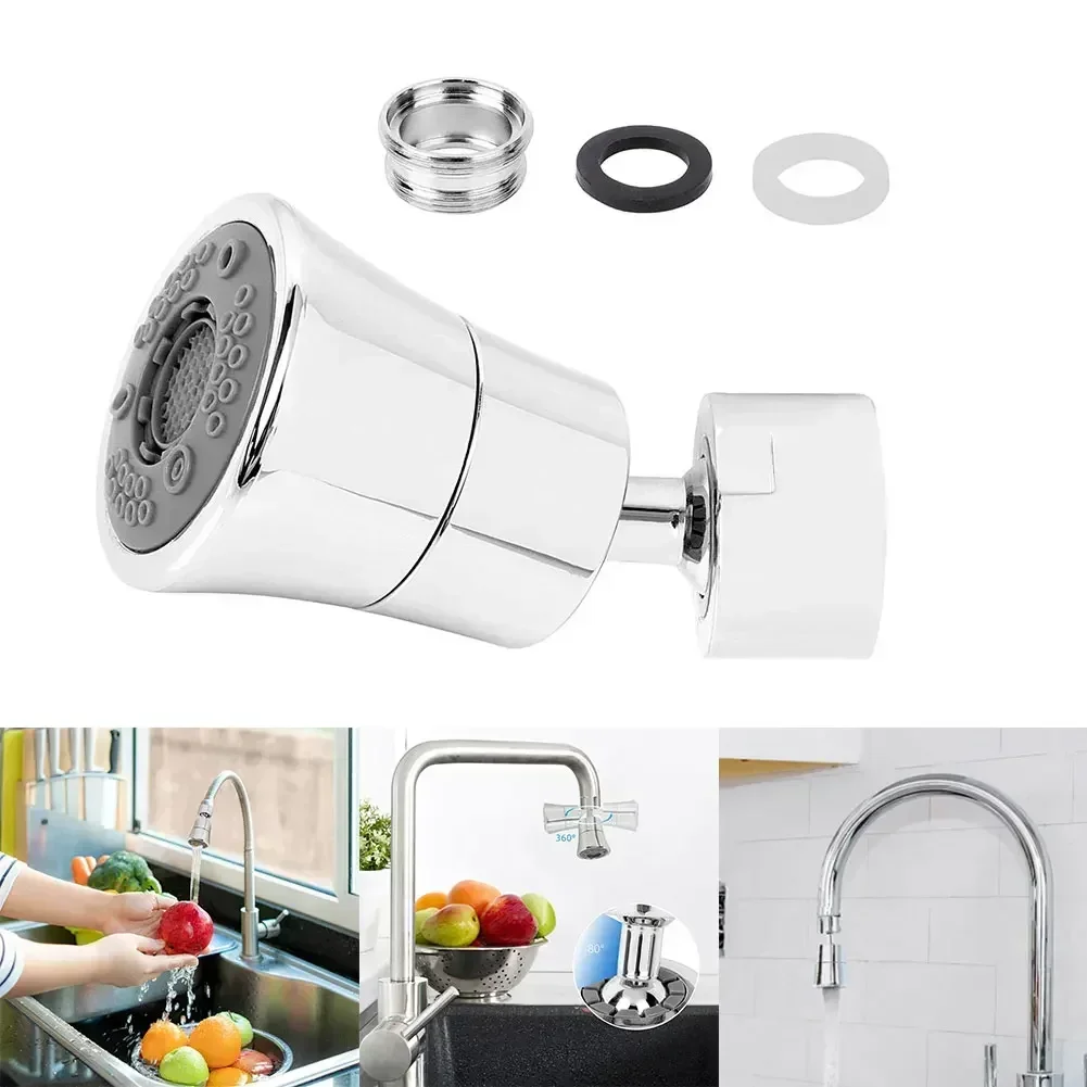 Faucet Aerator Splash-proof 5 Modes Shower Nozzle 360° Swivel Tap Aerator Spray Kitchen Faucet Bubbler Universal Water Saver