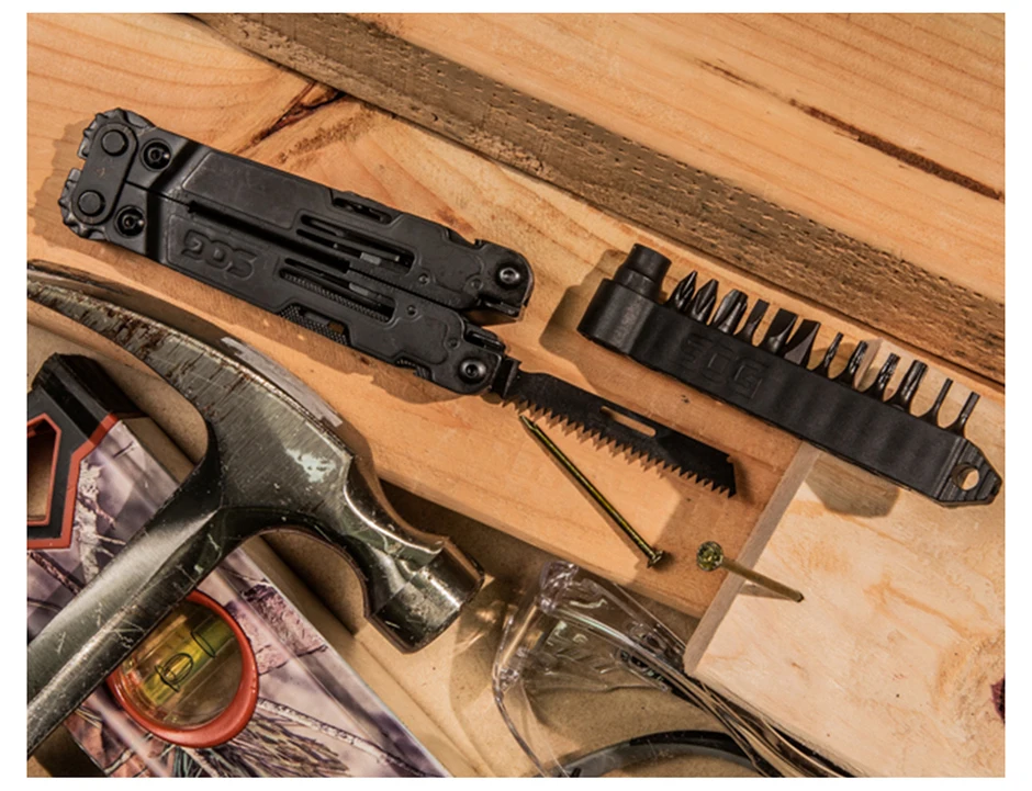 SOG 21-in-1 Professionelles Multitool mit Säge, Schraubendreher-Sets, Klappmesser, EDC Multifunktionszange, Handwerkzeuge, Taktische Ausrüstung – Detail 8