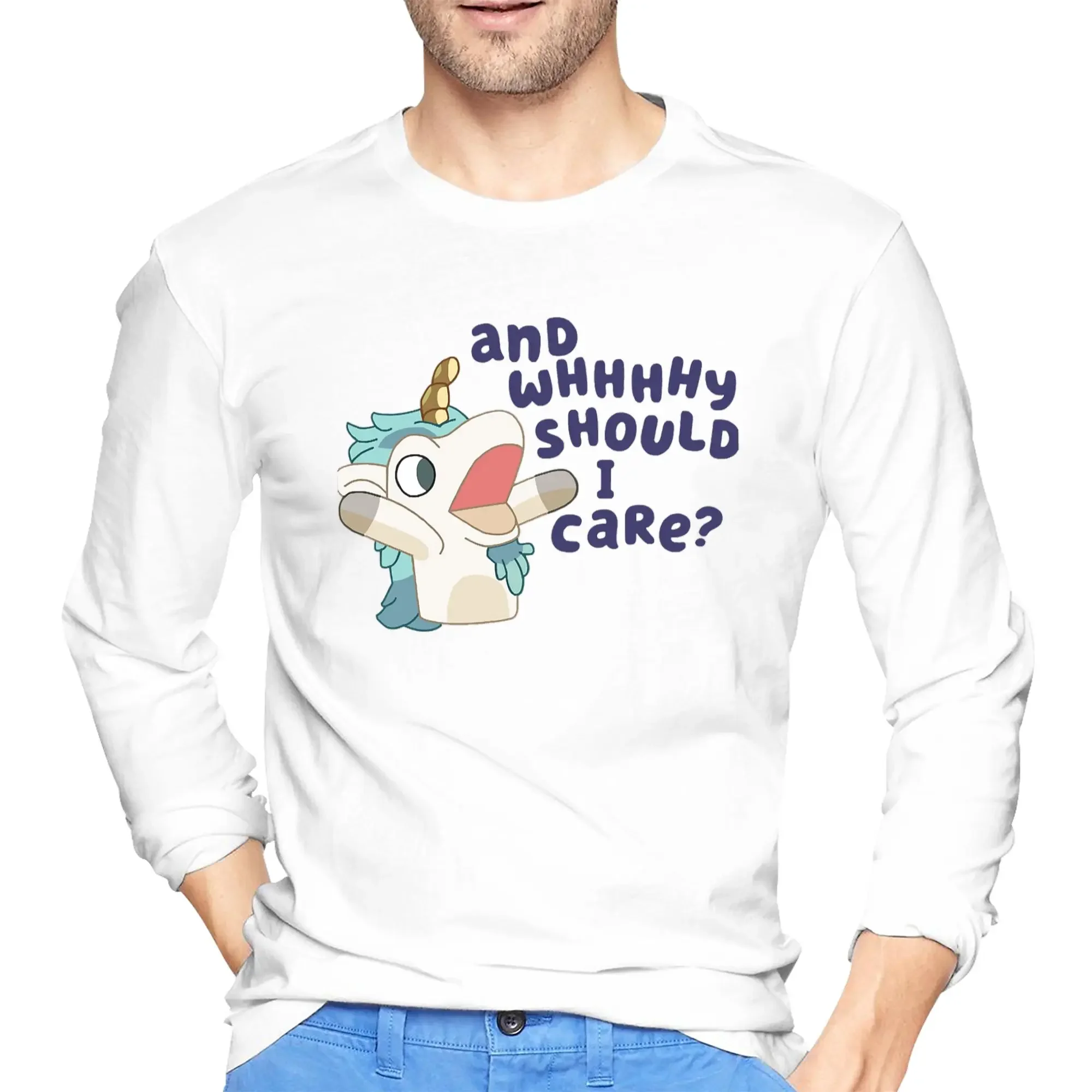 

Unicorse 1 Men's Long Sleeved T-shirt Breathable Round Neck T shirts Spring and Autumn Men tops