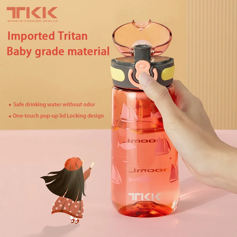 TKK 350ml Water Bottle Tritan material Leak-proof heat-resistant BPA-free Cup teen Students Outdoor Sprots Cups