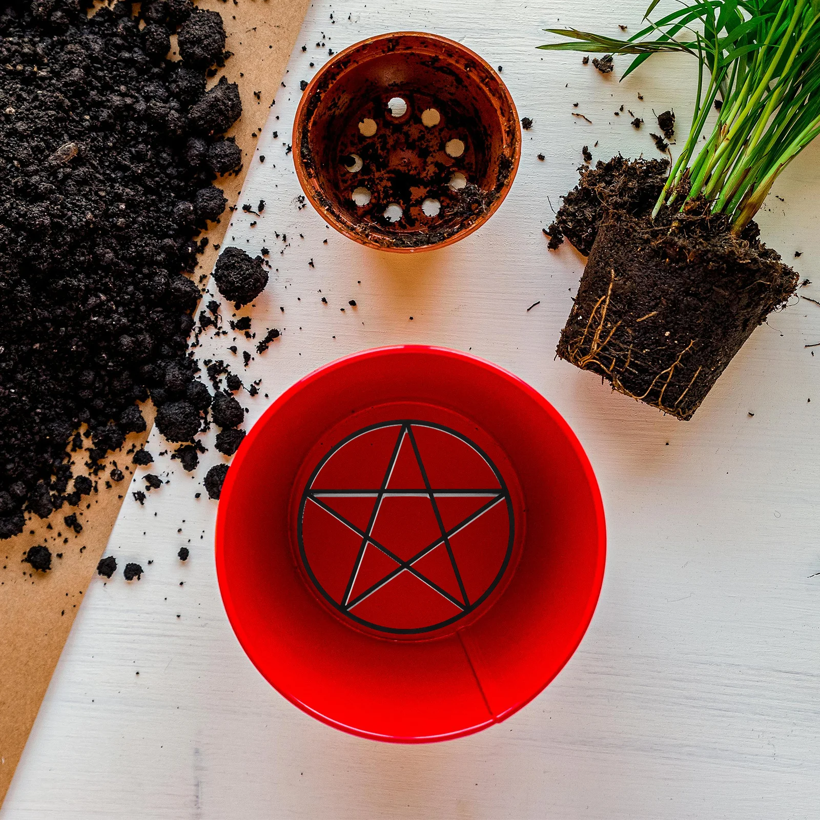 10 قطعة قاعدة زارع الناهض حامل أوعية الزهور في الهواء الطلق رفع النبات وسادة الصرف المرتفعة للأواني مادة Pp التهوية وعاء متين #1