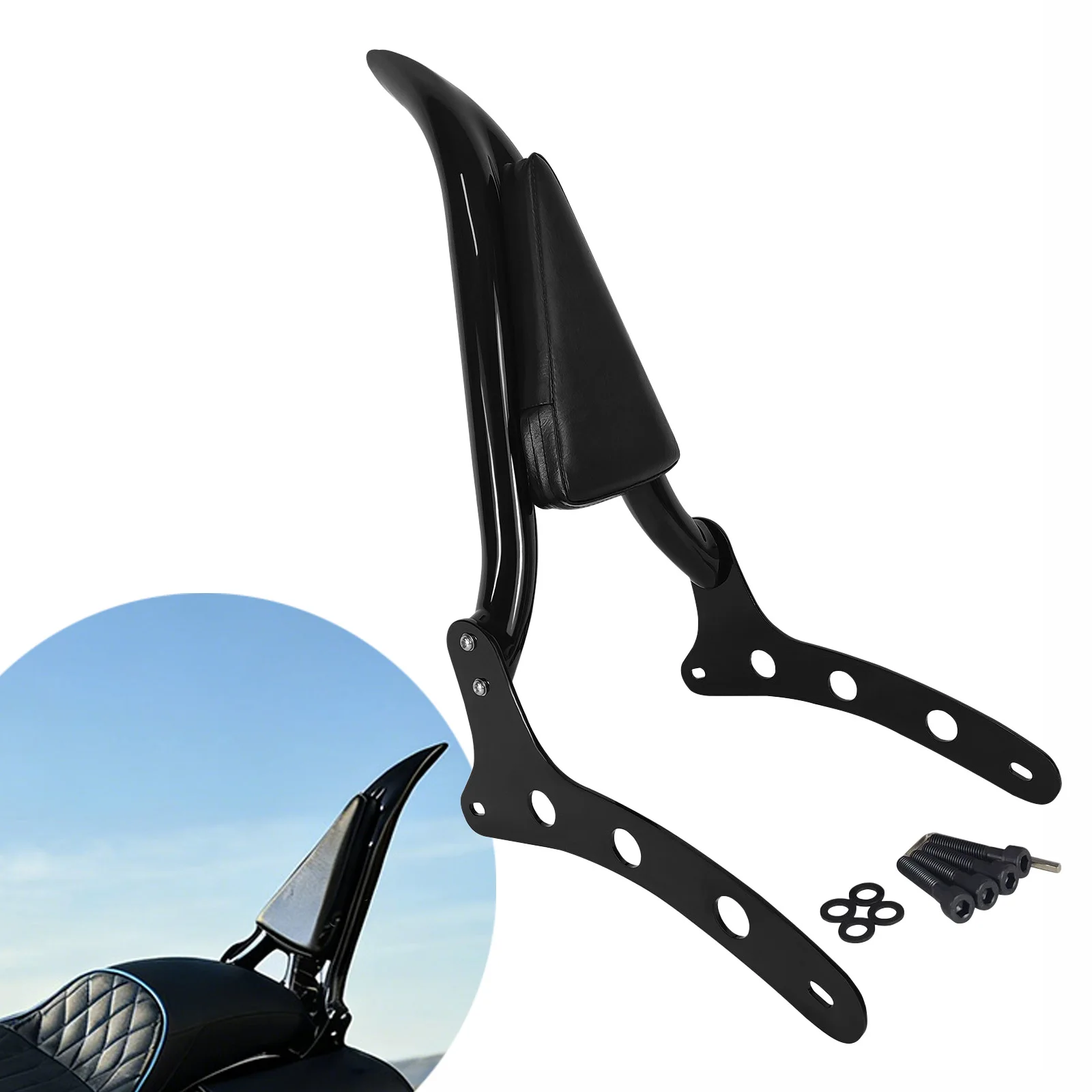

For Indian Scout 2015-2024 Scout Sixty 2016-2024 Scout Sixty ABS Detachable Motorcycle Sissy Bar Backrest [Not for Bobber/Rouge]