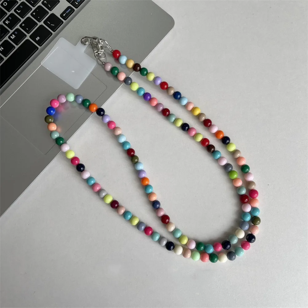 

Длинная цепочка-ремешок для телефона через плечо, милая акриловая цепочка-шнурок для мобильного телефона с сердечком, аксессуары для телефона