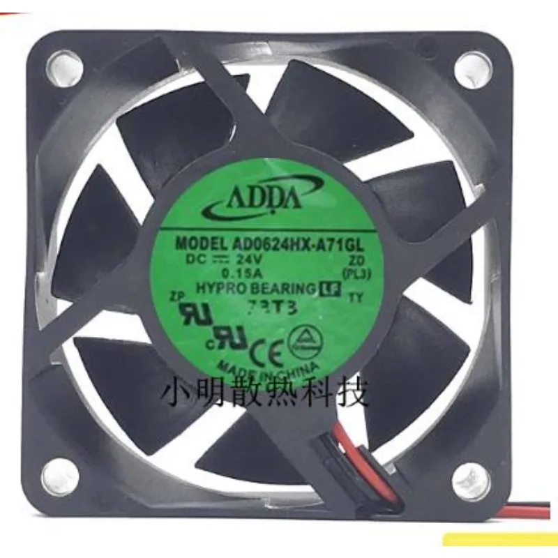 

New Cooler Fan for ADDA AD0624HX-A71GL 6025 24V 0.15A Frequency Converter Cooling Fan 60x60x25mm