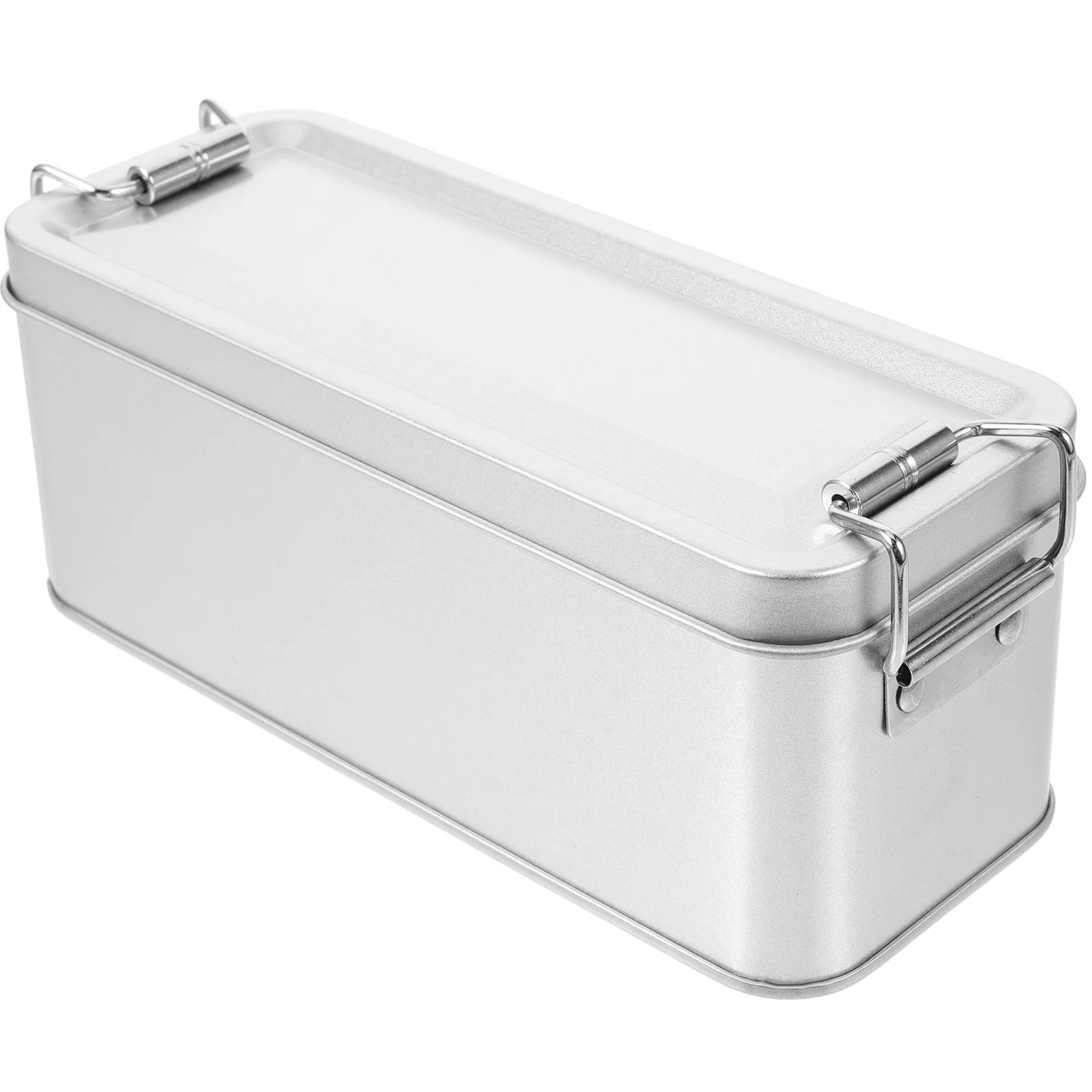 10PCS Silver Rectangle Lid Tin Candy Box for Cookie Packaging Gift Boxes For Cookies Packaging Box Decorative Storage Container