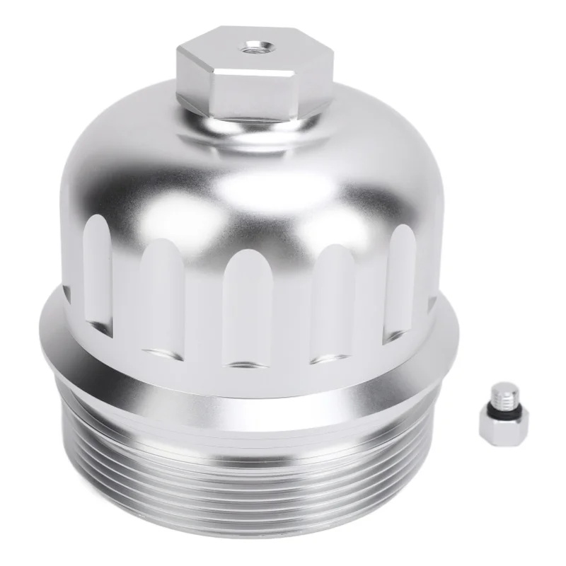 

Fuel Filter Housing Cover 134001 Aluminium Alloy Diesel Fuel Filter Housing Cap For L5P 6.6L Diesel 2017 To 2019 Silver