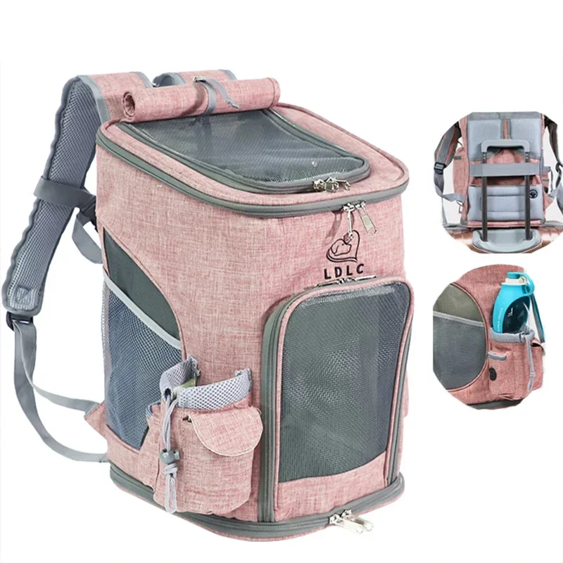 

Portable Travel Bag Sports Backpack Collapsible Breathable Pet Backpack Medium Cat Dog Out of The Bag Cat Backpacks Cosset Bag