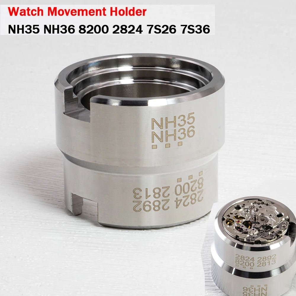 ساعة حركة قاعدة NH35 NH36 ساعة حركة حامل قوس يناسب 2824 2892 8200 2813 حركة طقم عصري ساعة أداة تجميع إصلاح