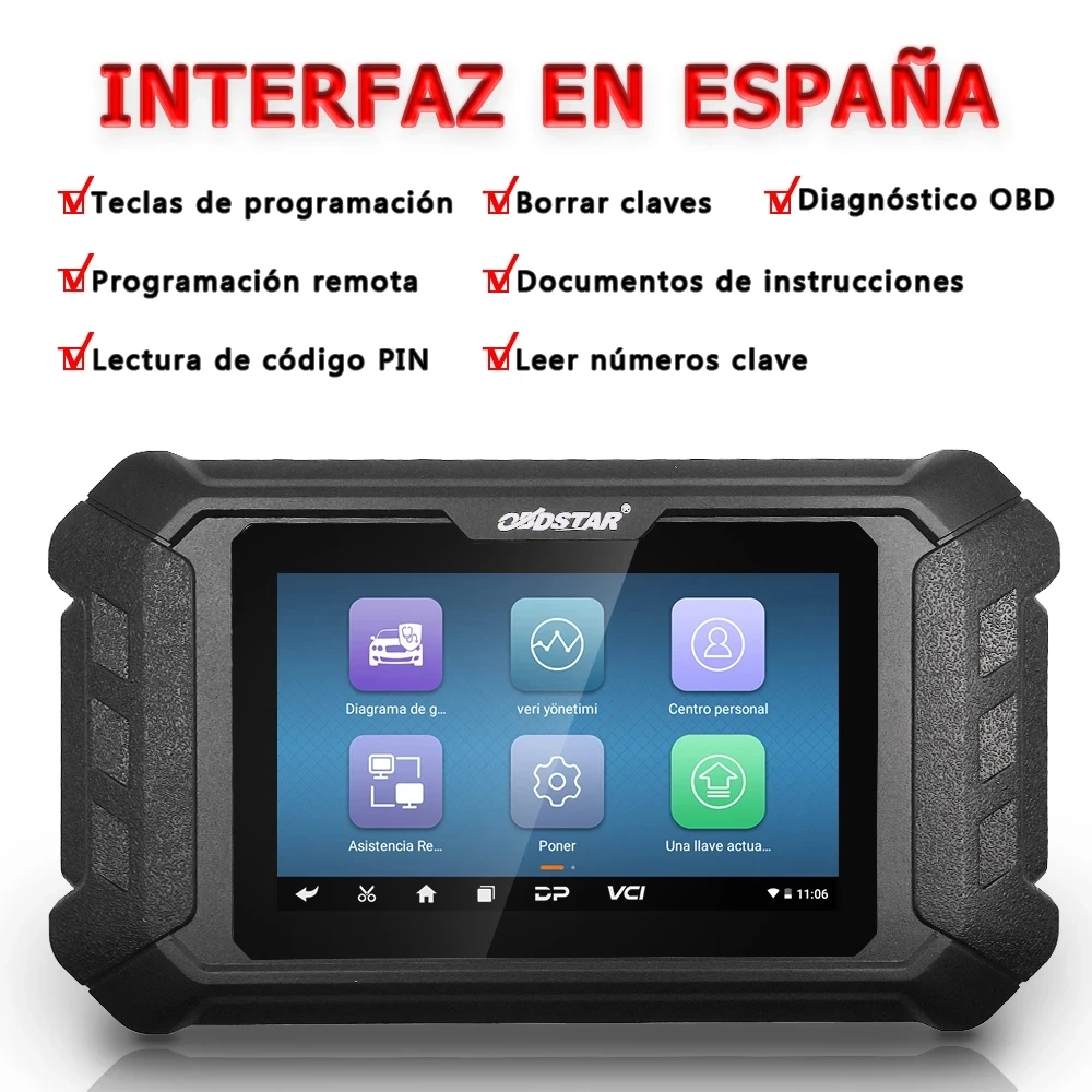 Latin America Version OBDSTAR X300 MK5 Key Programmer Special for Tata/Mahindra/Hyundai for Brazil Fiat/VW