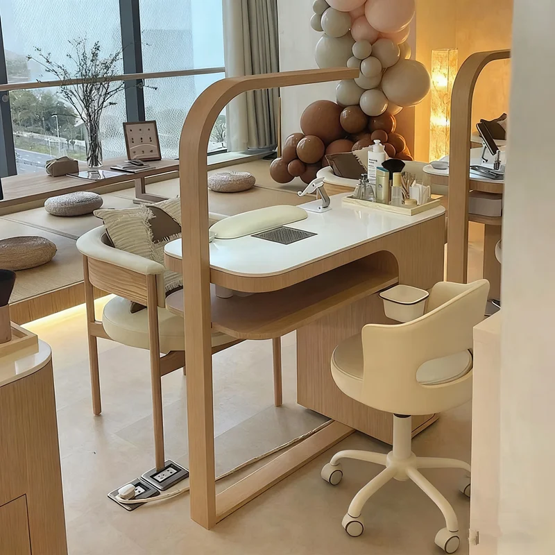 

Стол для ногтей, одна модель с пылесосом и подсветкой. Многофункциональный стол для ногтей с гранитной столешницей.