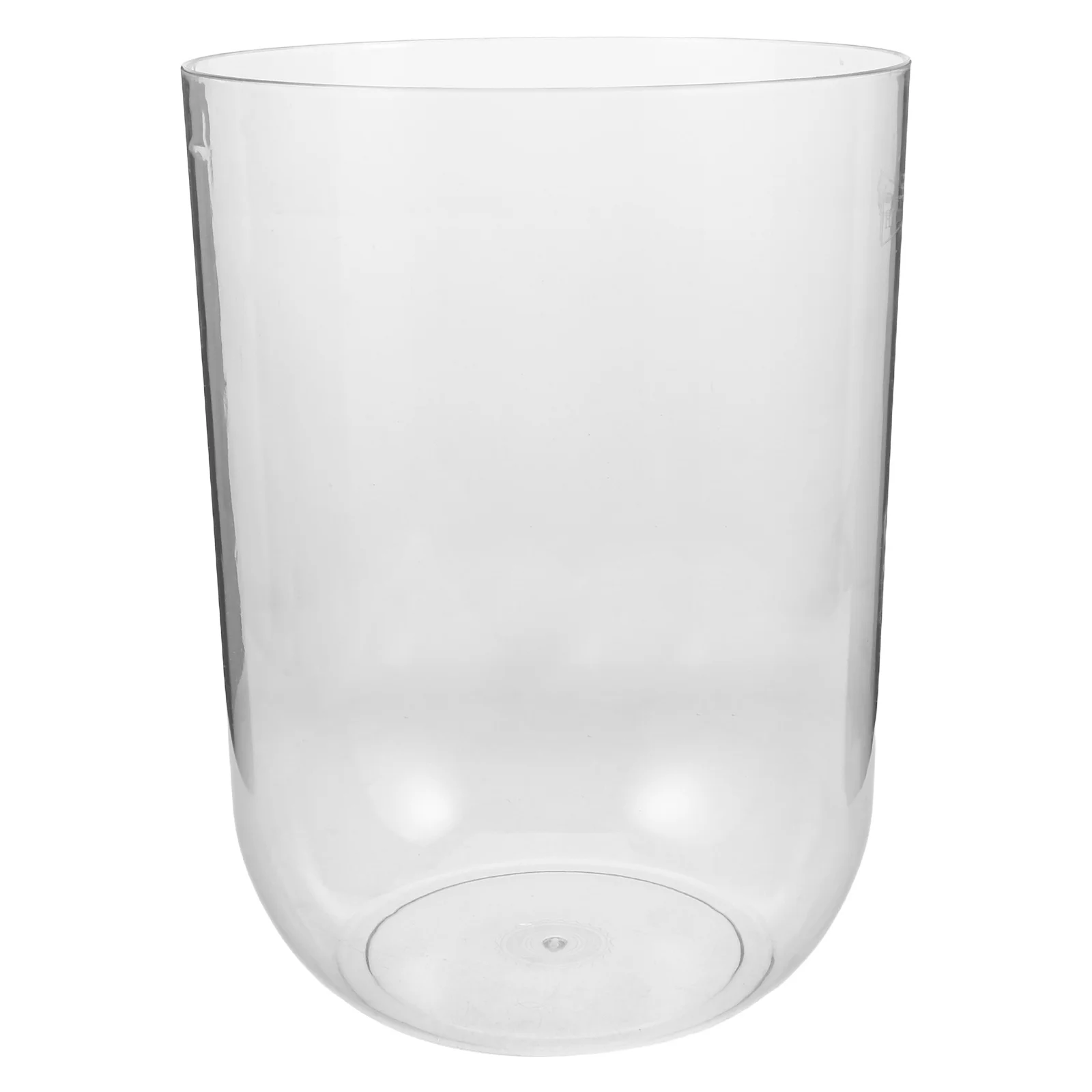 

8L Cylindrical Creative Ecological Fish Tank Transparent Small Aquarium For Home Office Desktop Round Plastic Turtle Habitat