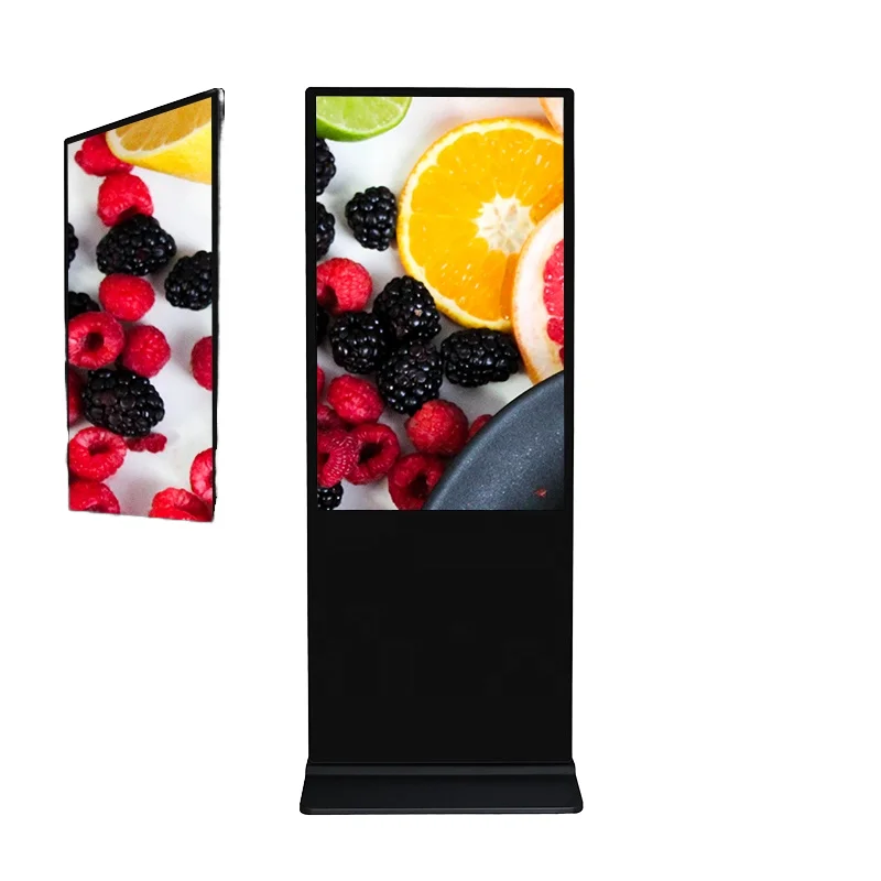 55-Inch Digital Signage Advertising Machine Vertical Horizontal LED Video Wall Android Indoor Retail Display Screen for Store