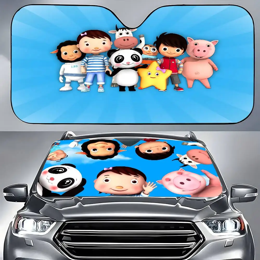 Parasol para parabrisas de coche Little Baby Bum, Protector de visera de verano, bloques plegables, accesorios de protección de rayos UV