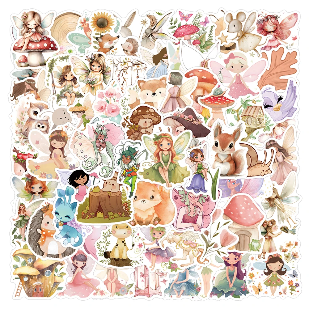 10/30/50/110 stücke Nette Schmetterling Fee Elf Aufkleber Kawaii Cartoon Mädchen Aufkleber Sammelalbum Koffer Telefon Graffiti Aufkleber Verpackung