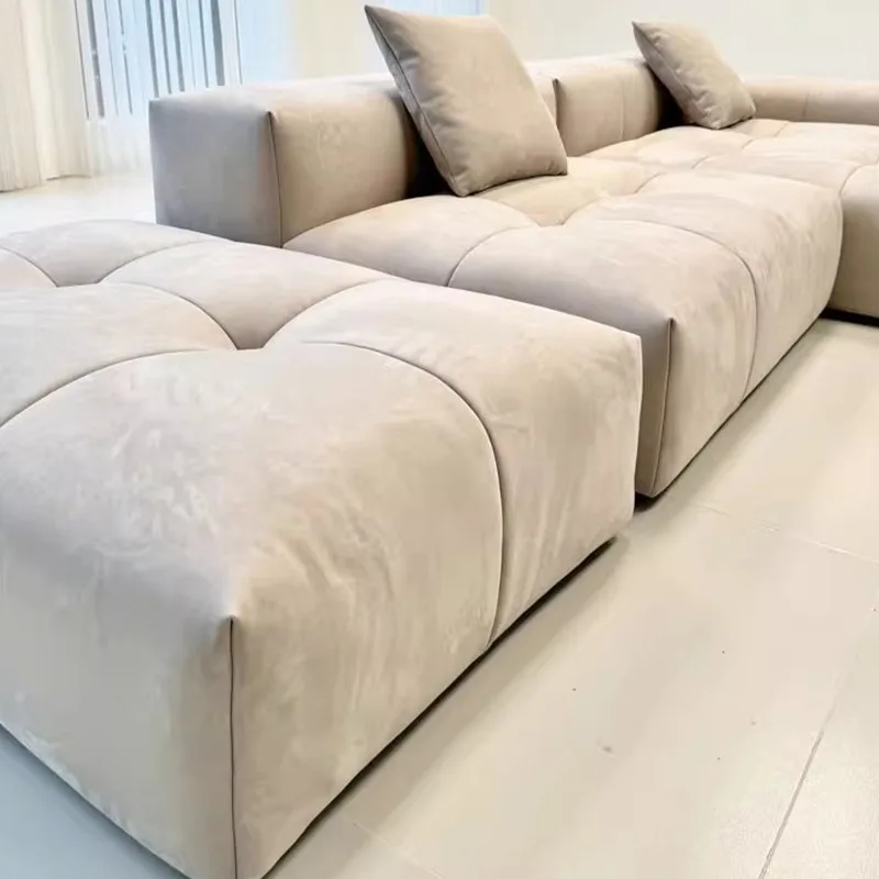 

Modern simple and comfortable home living room compression sofa installation-free combination sofa