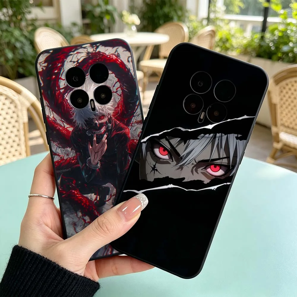 Anime Tokyo Ghoul für Huawei Honor Magic 8 7 6 5 4 3 9X Pro Air Plus Lite Ultimate 5G Schwarze Handyhülle