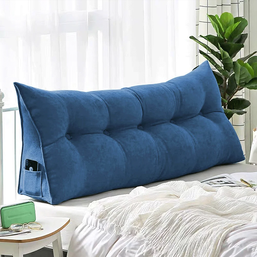 Rückenkissen, langes Keilkissen, Lendenkissen, 120/140/160/180/200 cm, für Bett, Sofa, Lesekissen, Kopfteilkissen – Detail 1