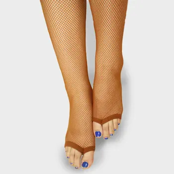 2022 kadın parmaksız file çoraplar bayan ayak tayt kız örgü gerçekleştirmek külotlu çorap ince dans Latin ayak sıkı sıcak satış