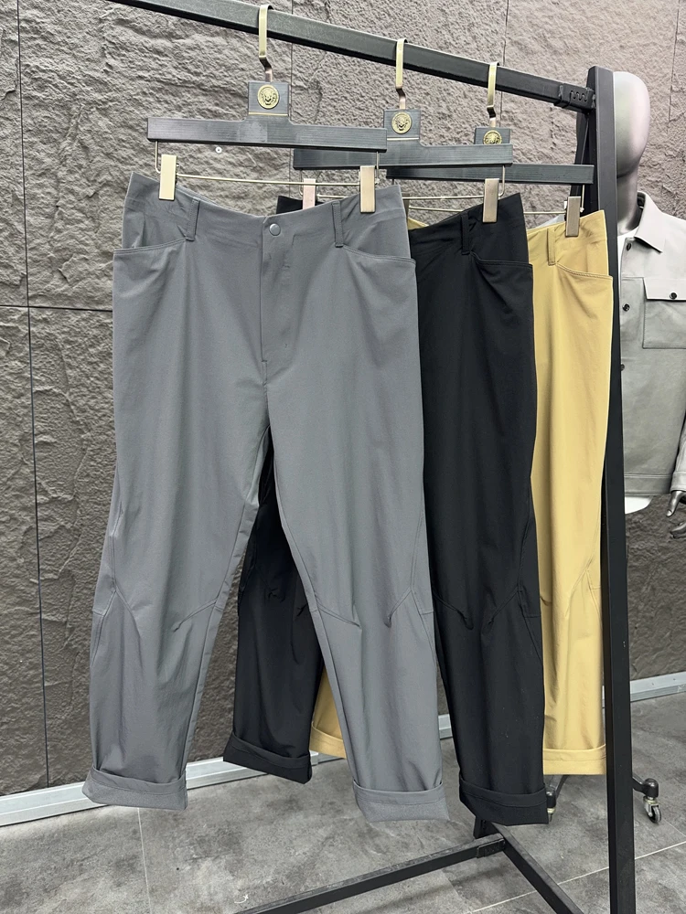 

Svip Xiong 2700, функциональные пошивные мужские уличные однотонные удобные повседневные брюки с прямыми штанинами на молнии