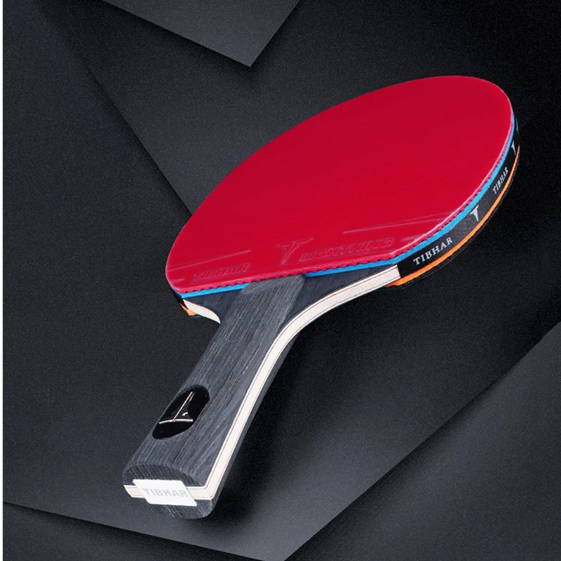 TIBHAR 6/7/8/9 ستارز مضرب تنس الطاولة أنابيب شاملة في شفرة مضارب بينج بونج مع إسفنجة