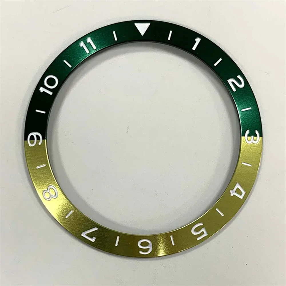 38mm 30.5mm Oblique Bezels GMT 1-11 Numeral Watch Bezel Aluminium Ring Mouth Mechanical Watch Accessories Repair Parts NEW DIY