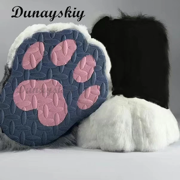 

Fursuit Kigurumi Furry Animal Shoes Theropod Headsets Cosplay Costumes Customized Cat Prop Beast Claw Shoes