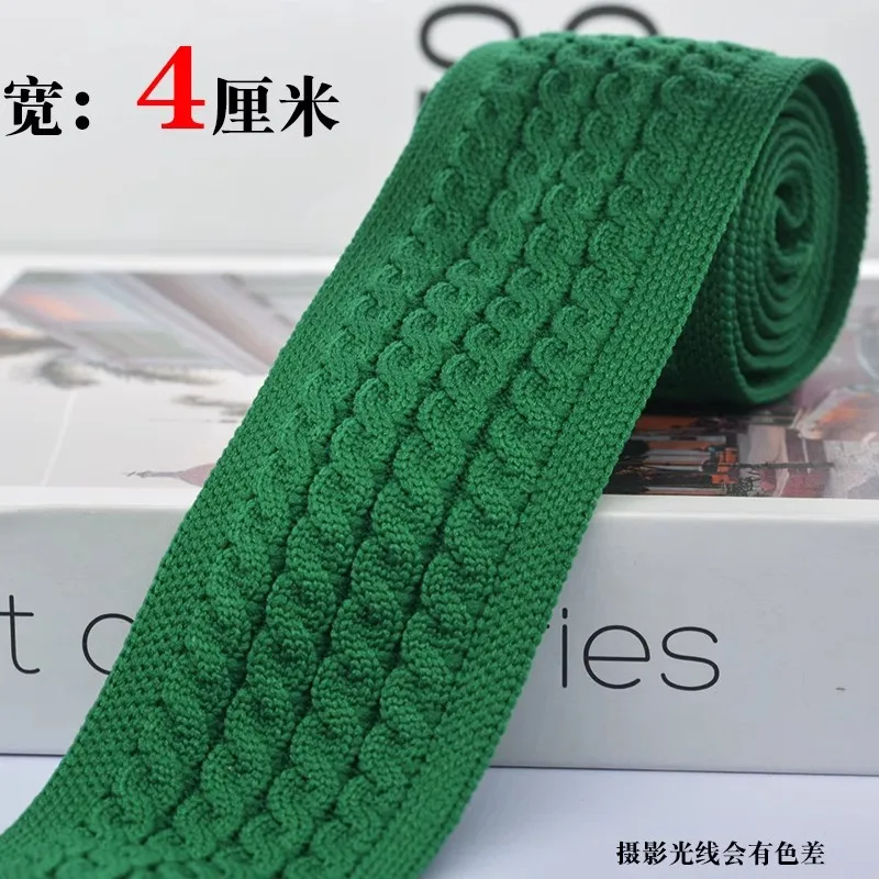 4cm wide wool knit with diy coat sweater extra wide trousers side seam strip ribbon accessories