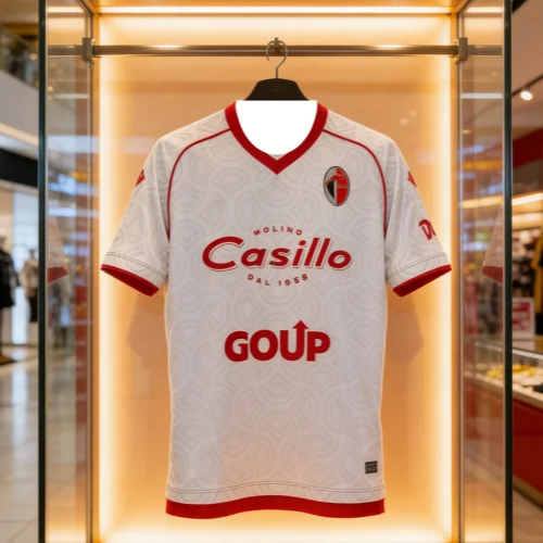 SSC Bari 2024-25 Home Kit Camiseta deportiva con estampado 3D para adultos y niños, camiseta de fútbol familiar, secado rápido, suave, cómoda y ligera para verano