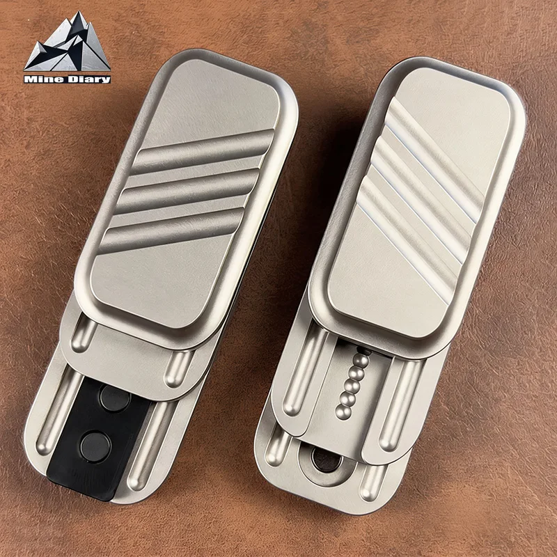 Punk Style EDC Push Slider Fidget Spinner Mechanical & Magnetic Fidget SliderOffice Stress Relief and Relaxation Fidget Toys