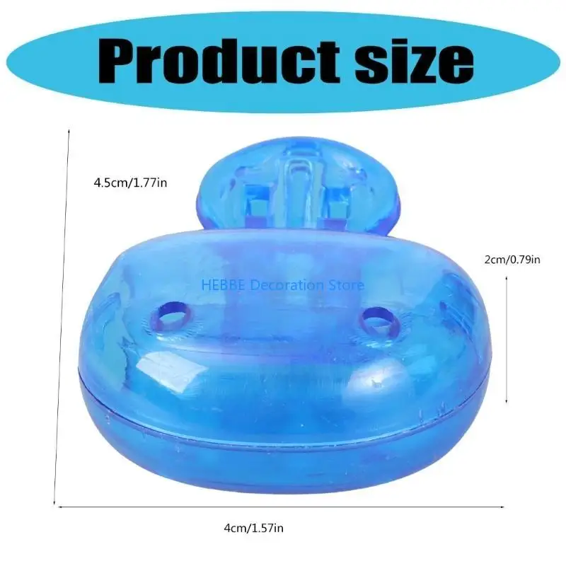 B0KC Sturdy Plastic Materials Toothbrush Storage Box For Business Travel Hygiene