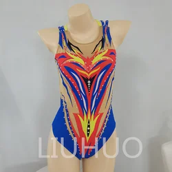 Women Rhythmic Gymnastics Leotards Girls Synchronized Swimming Suits Team Sports Kids Children Teens Competition Teamwear