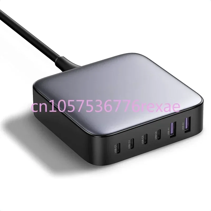 Fast Charger with 3FT USB C To C Charging Cable Ugreen Chargers Adapters 200W USB C Desktop Charger Nexode 6 Ports GaN PD
