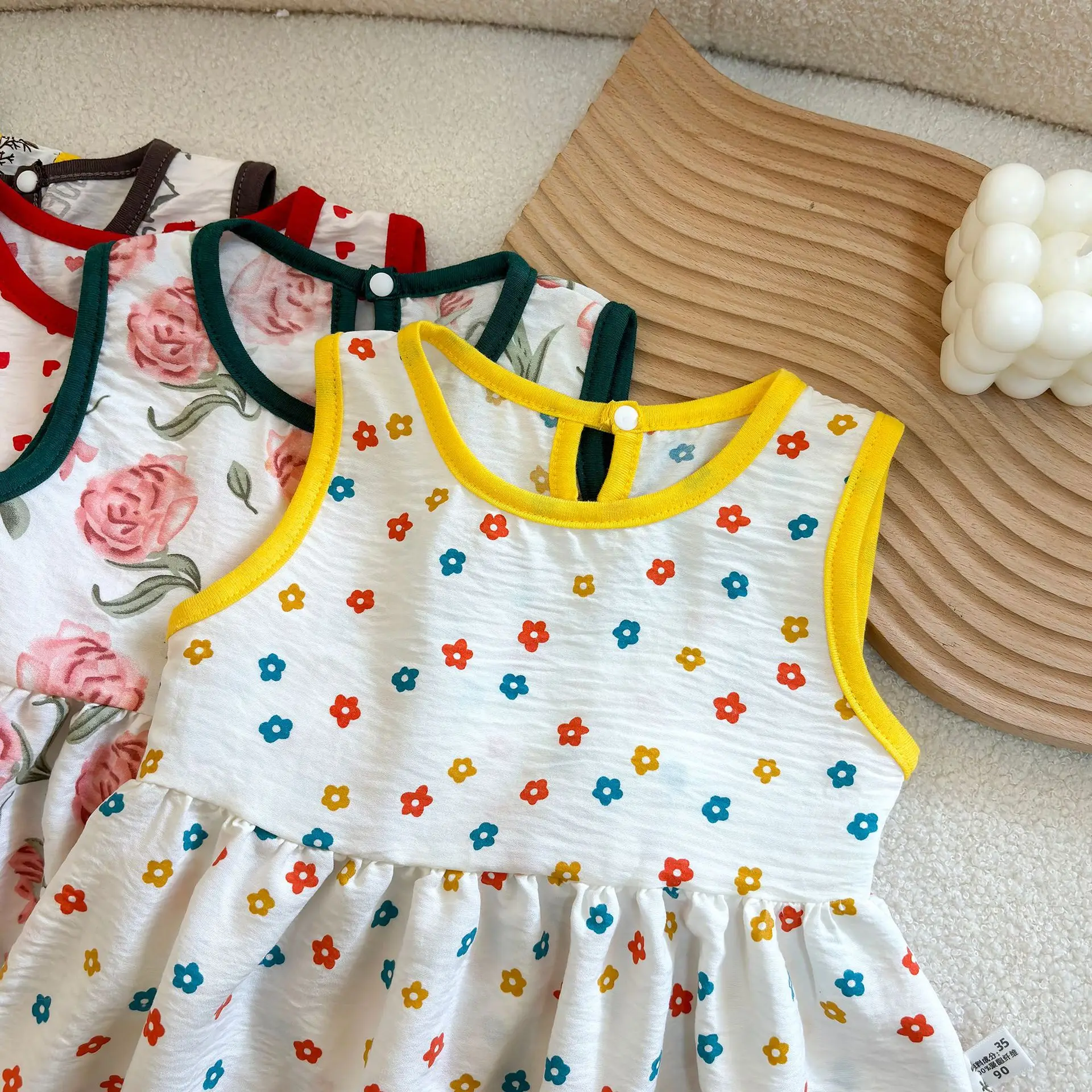 Fashion Printed Sleeveless Girls Dress Newborn Princess Dress Baby Girls Clothes Baby Girl Leisure Dress Baby Clothing image 3