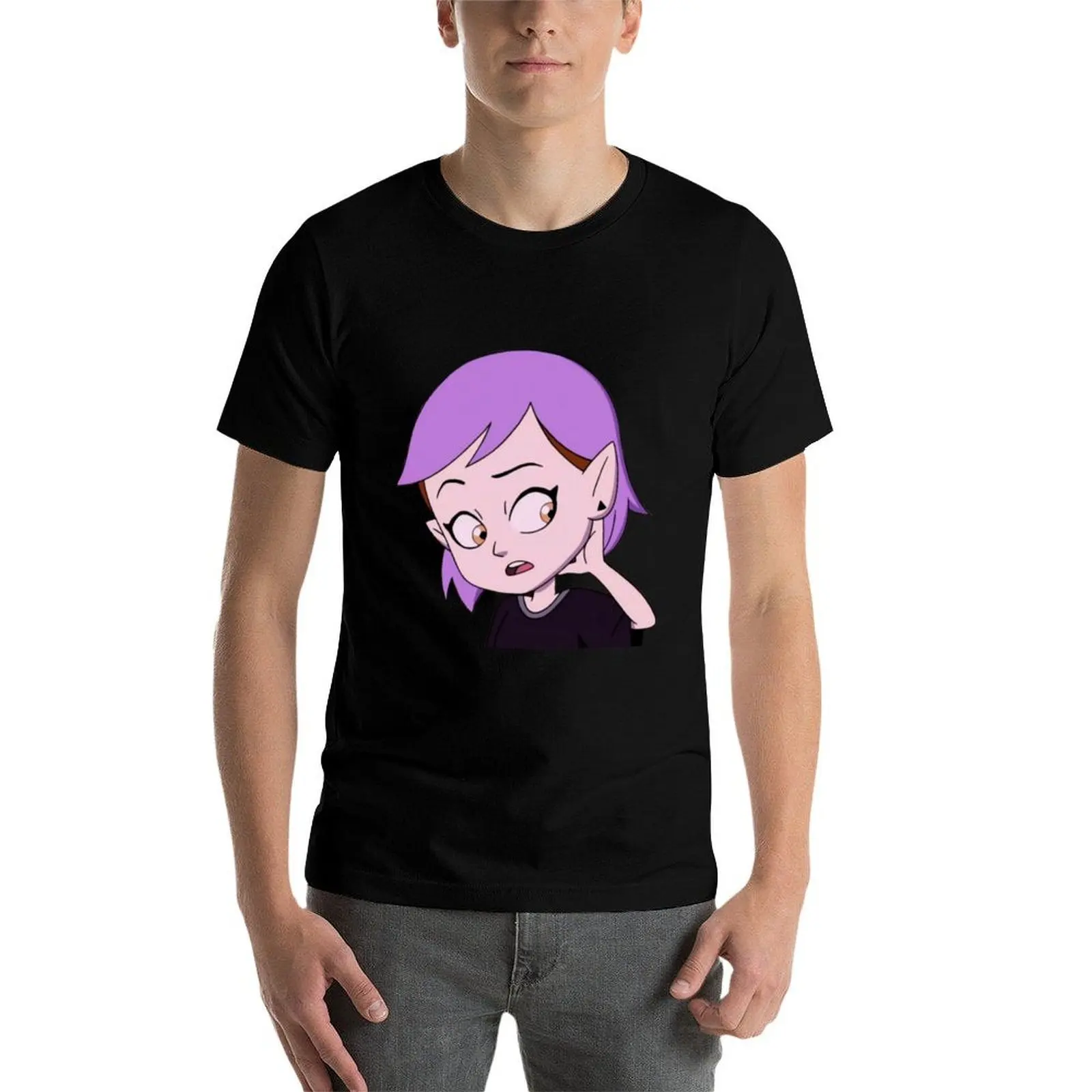 amity blight new purple hair T-Shirt t shirts for man cotton funny printed t shirts for man man t