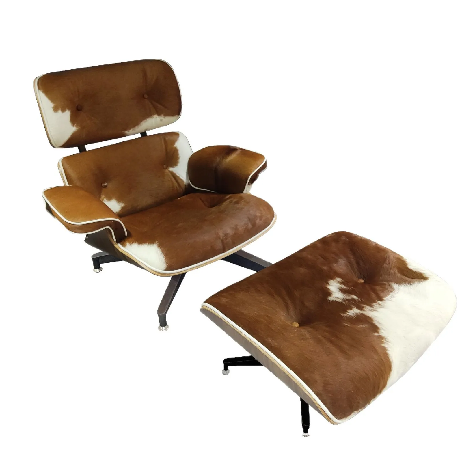 

recliner, cow fur, genuine leather, leisure chair, light luxury