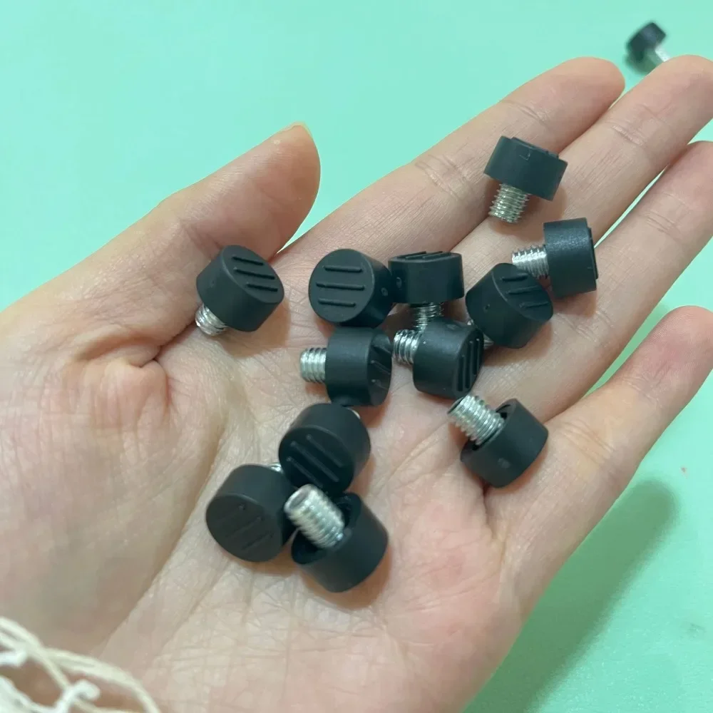 10 PCS M6*6*12 Rubber Feet Pad Bolt Thread Anti Slip Rubber Foot Pad Chair Furniture Anti-collision Particles Rubber Feet