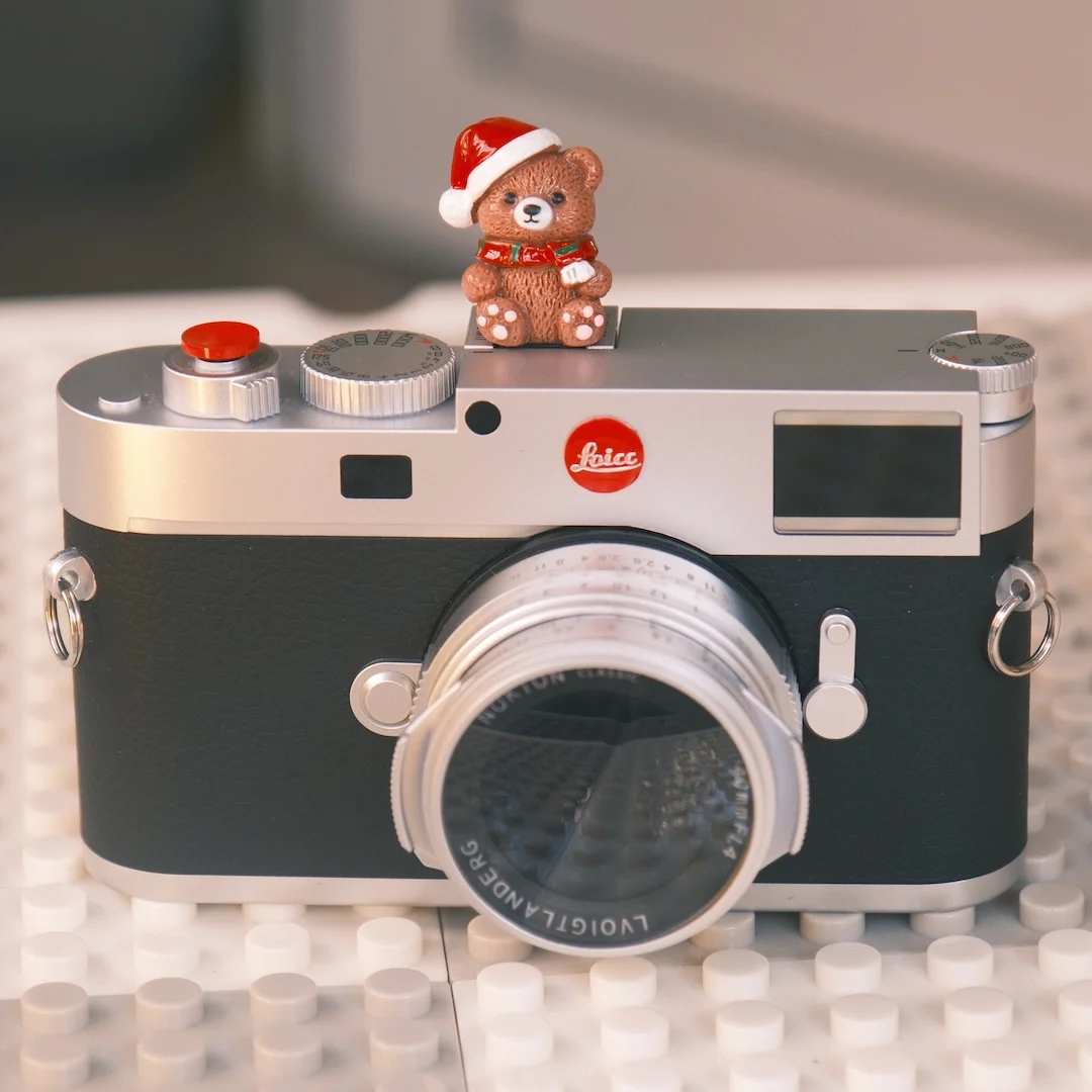 Christmas Bear Hot Shoe Cover. Cute Cartoon Flash Accessory for DSLR/Mirrorless. Durable ABS Camera Dust Cap. Photographer Gift.