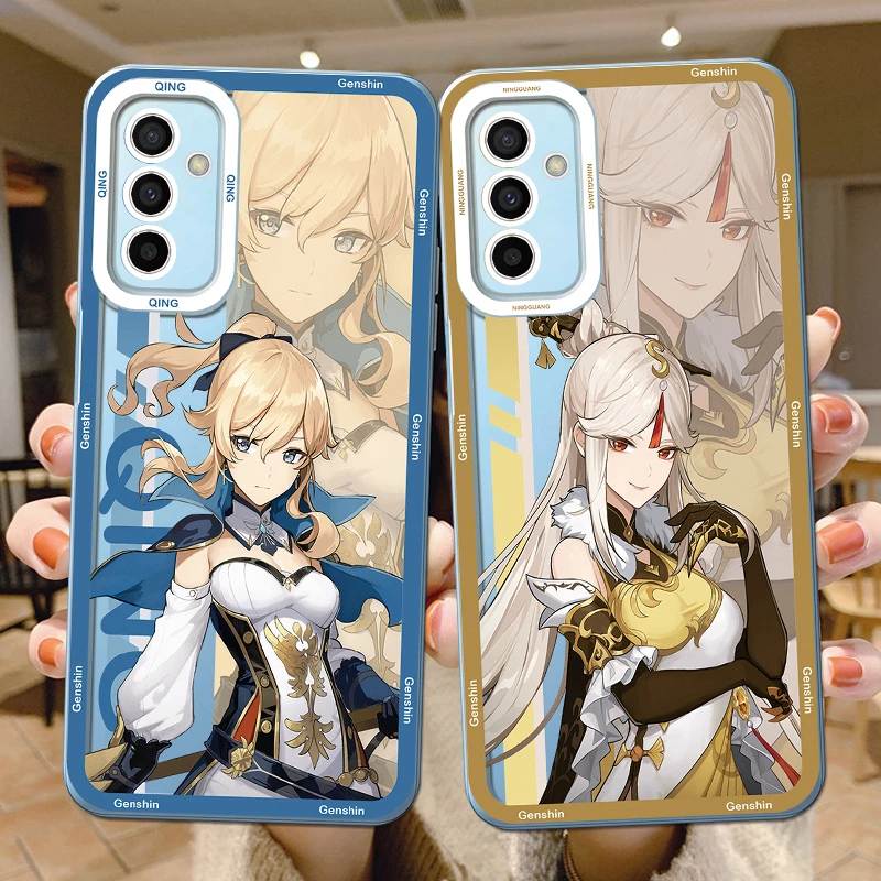 For Samsung Galaxy A15 4G A 15 5G Phone Case Genshin Impact Anime Soft Transparent Back Cover Cartoon Fundas For Samsung A15 Bag