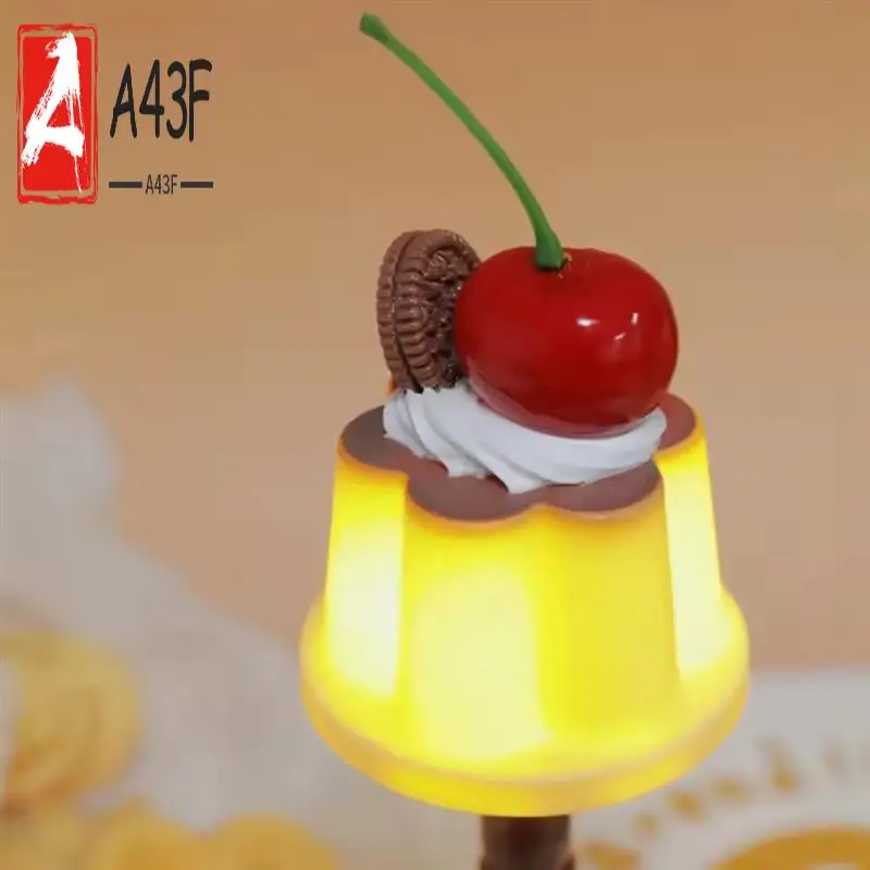 

A43F-Pudding Night Light LED Table Lamp Desk Bedside Bedroom Bar Room Decoration Atmosphere Sleep Lamp Children's Gift