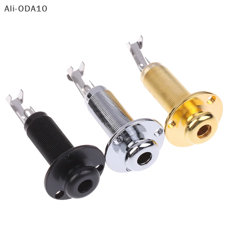 

Acoustic Electric Guitar Stereo End Pin Jacks Socket Plug 6.35mm 1/4Inch Hole Pickup Stereo Output Jack Plug Socket Guitar Parts