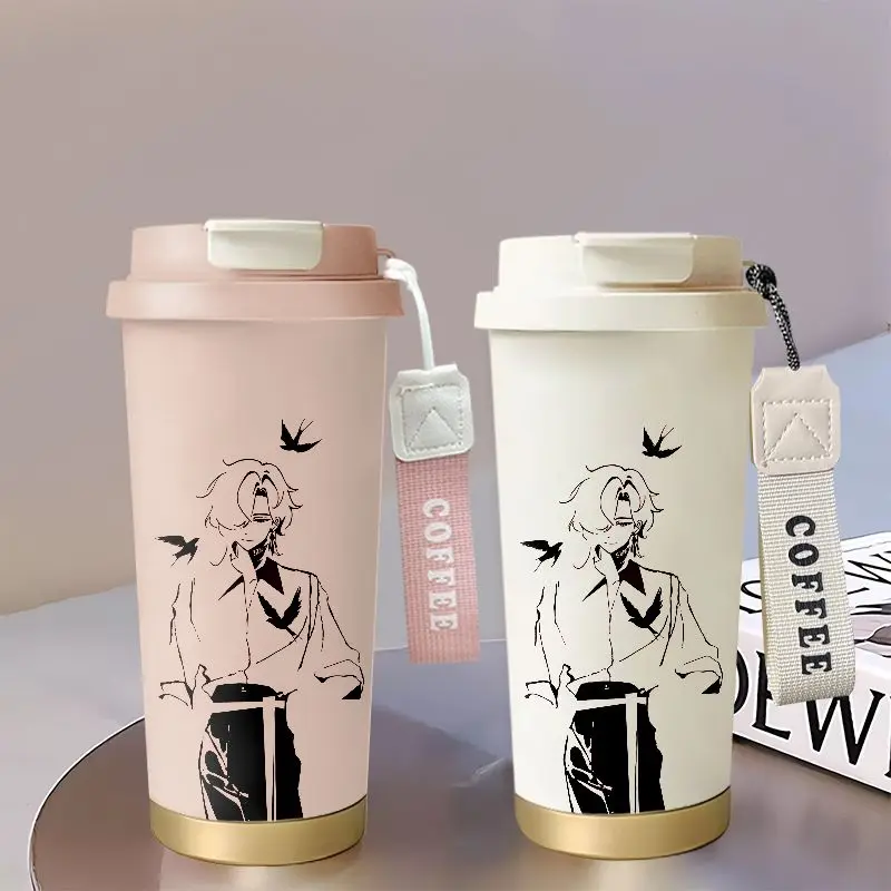 

В наличии аниме-игра Honkai: Star Rail Cos Aventurine Kakavasha Q-версия с принтом из нержавеющей стали 316, двойная чашка для питья в подарок