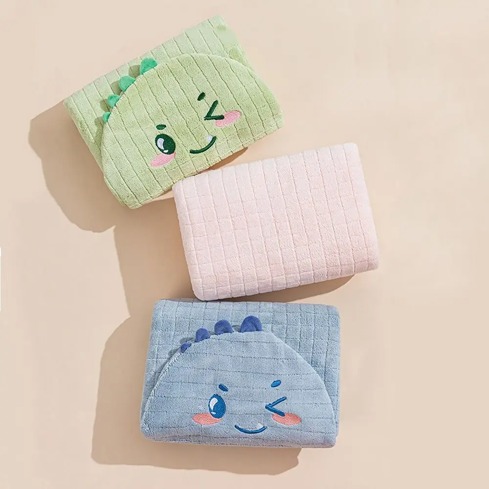 

Детское банное полотенце-пончо унисекс с капюшоном и рисунком динозавра, быстросохнущее, мягкое, дышащее, для мальчиков и девочек