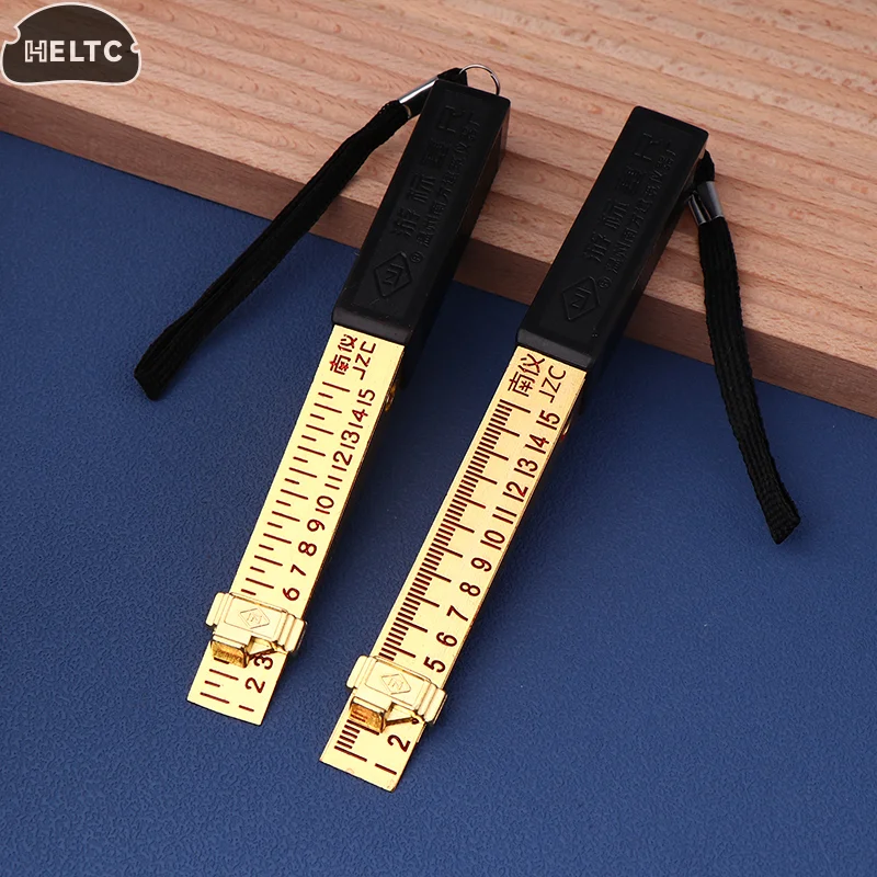 0.2/0.5mm Vernier Feeler Gauges Wedge Shaped Vernier Feeler Gauge 1-15mm House Engineering Inspection Flatness Measuring Tools