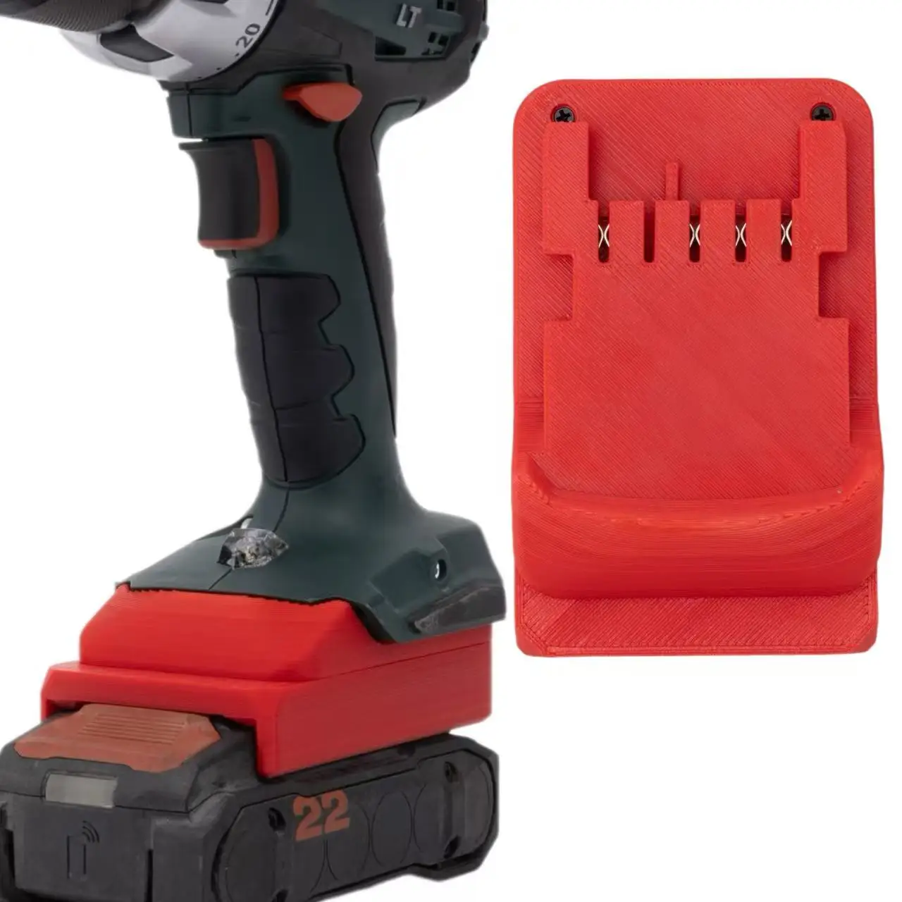 Converter for Hilti Nuron battery voltage 21.6 volts to Metabo CAS tools
