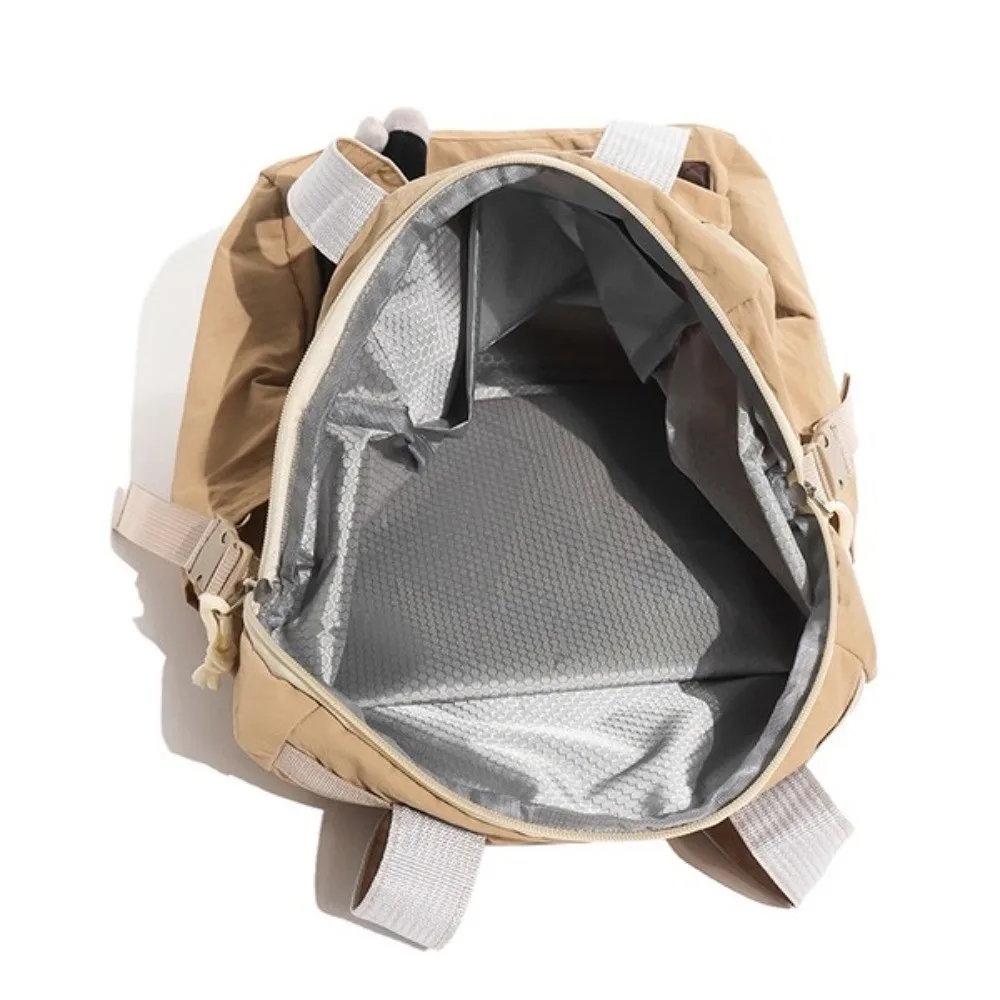 Large Capacity Dopamine Backpack Waterproof Adjustable Color Block Backpack Breathable Minimalist Lightweight School Bag