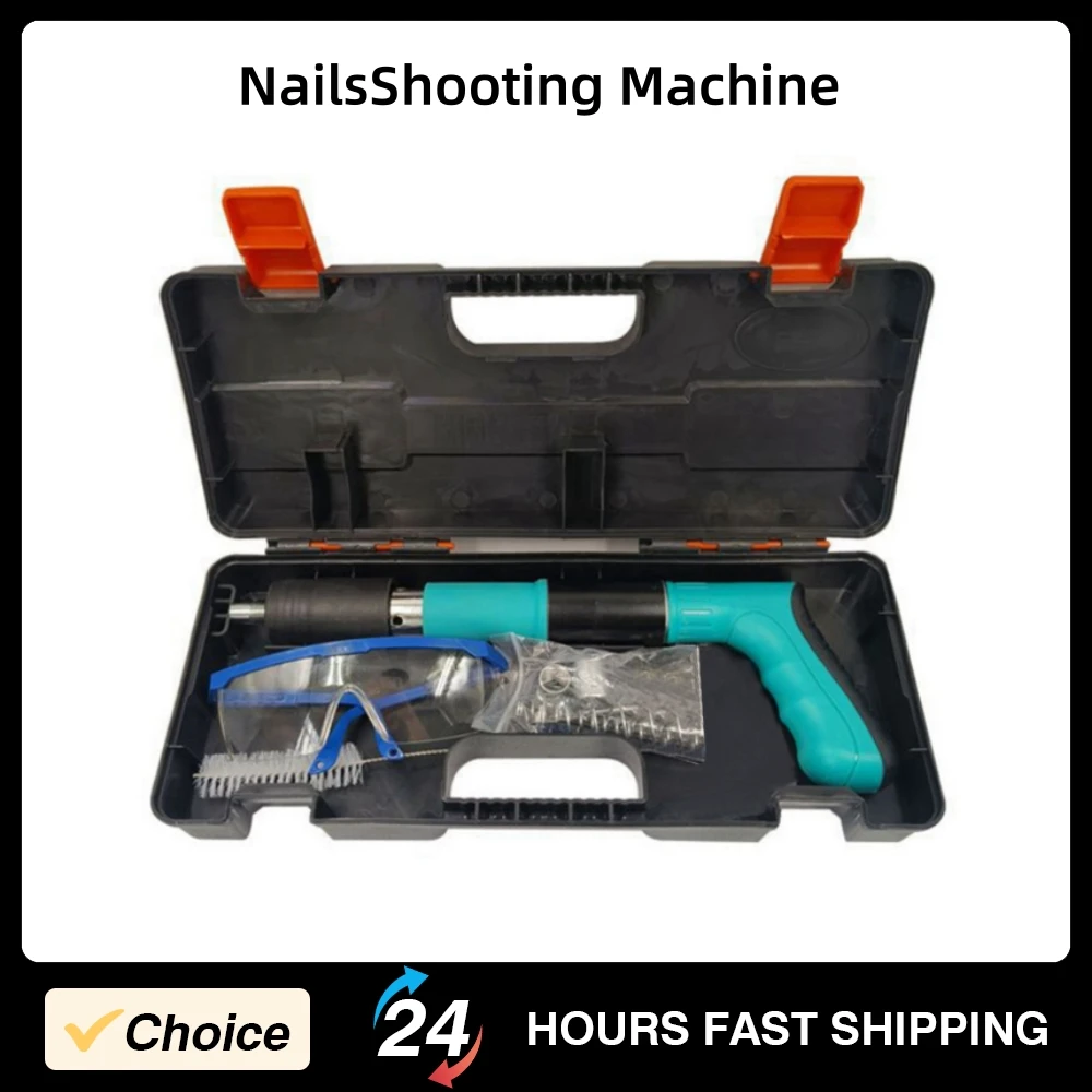 NailsShooting Machine Mini Nail Fixing Device 3-Speed Adjustable Manual Steel Nail Gun Wall Fastening Woodworking Riveting Tools
