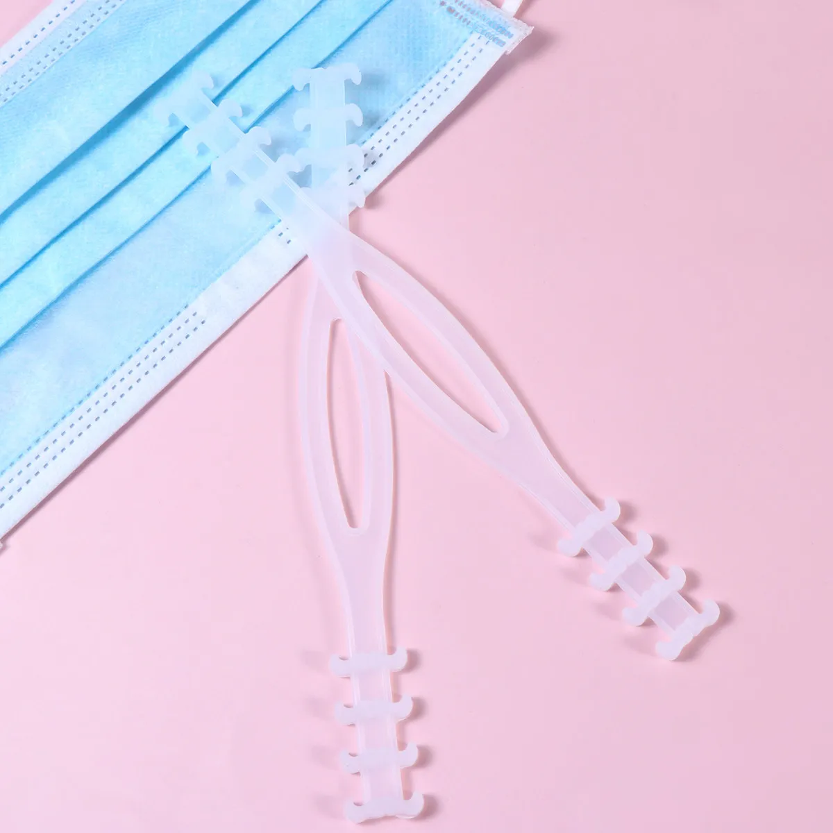 

6Pcs Mask Ear Rope Buckles Sturdy Plastic 4-Gear Adjustable Extension Straps Prevent Slipping Ensure Nose Mouth Seal Mask Band